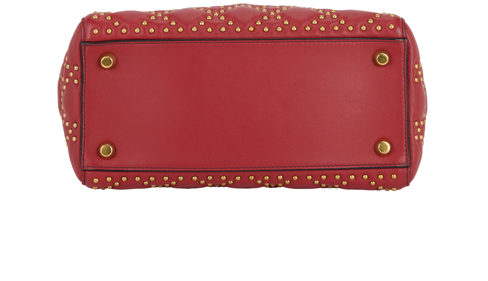 Medium Supple Lady Dior, &pound;2,200, Handbags, Red, Leather, Top view